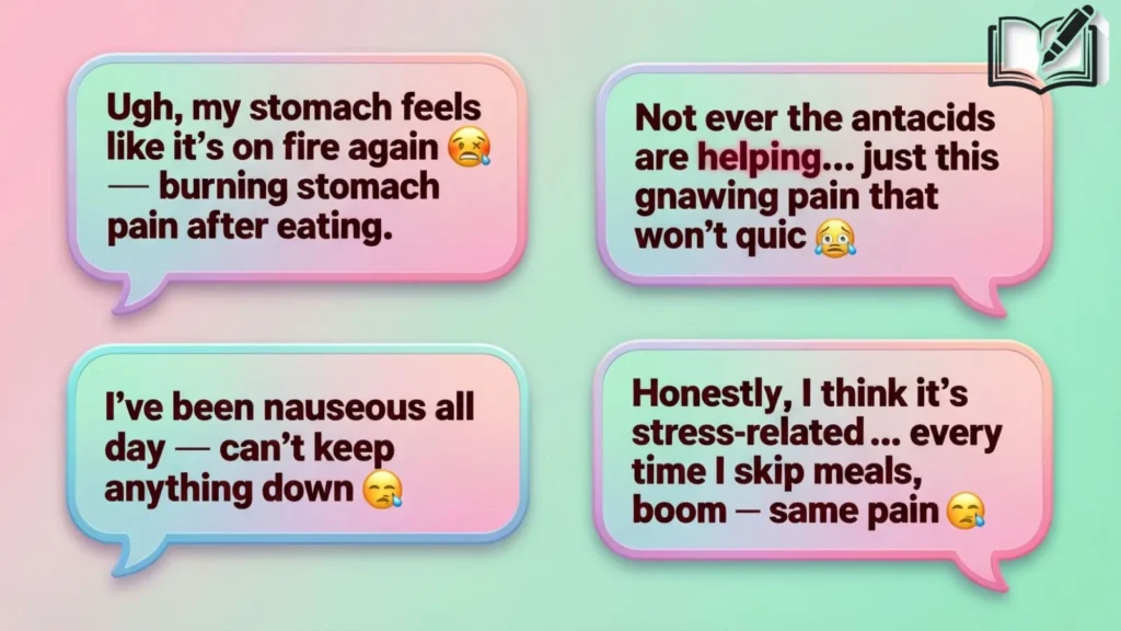 Examples of How People Describe Ulcer Pain