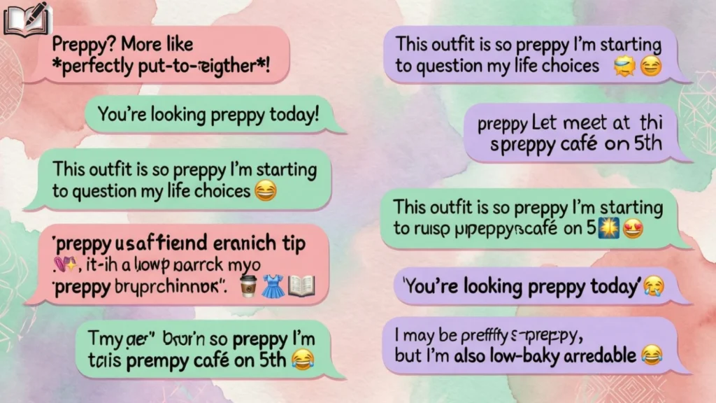 Examples of Preppy in Conversation