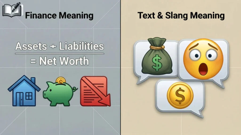 Net Worth Meaning in Text & Finance