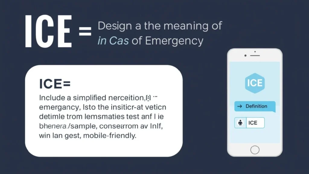 What Does ICE Mean in Text