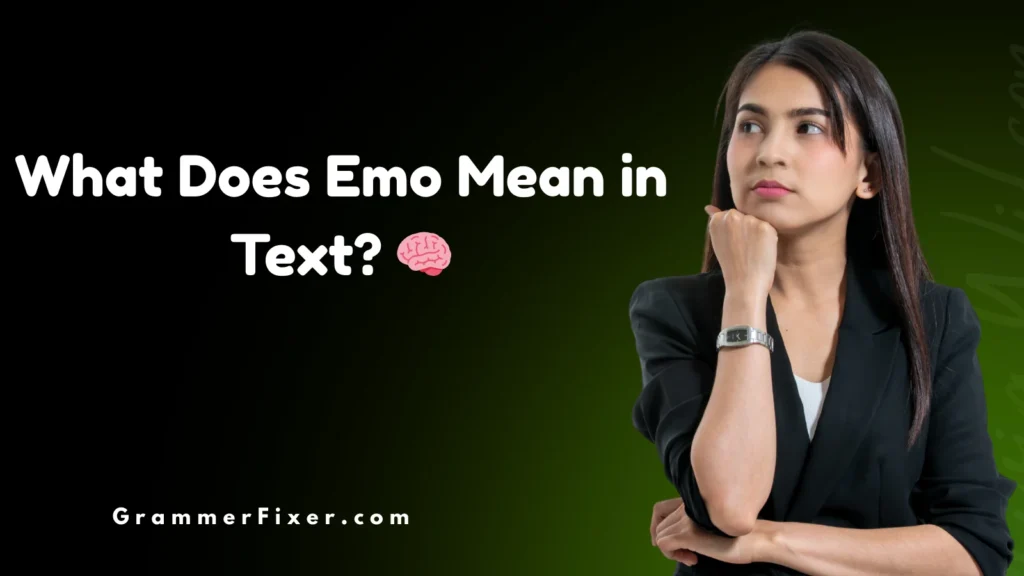 What Does Emo Mean in Text? 🧠