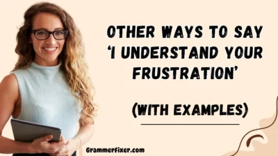 Other Ways to Say ‘I Understand Your Frustration’