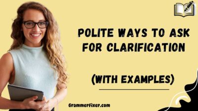 Polite Ways to Ask for Clarification